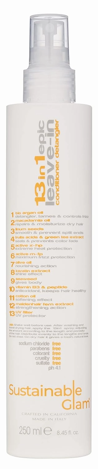 13in1 Epic Leave-In Conditioner Hair Detangler Spray with Keratin, Argan & Macadamia Oil