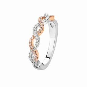 18ct White And Rose Gold Blush Pink Diamond Angelina Ring