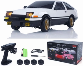 1/18 LDRC LD1801 RC Drift Car Rwd Racing Vehicles Flip Light Gyroscope Motor Servo ESC Light System