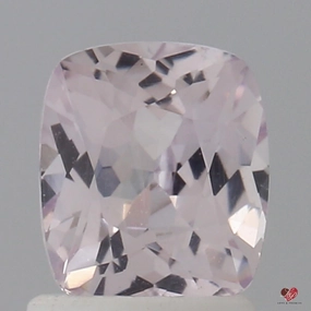 1.38cts Rectangle Cushion Faint Icy Blush Champagne Peach Sapphire
