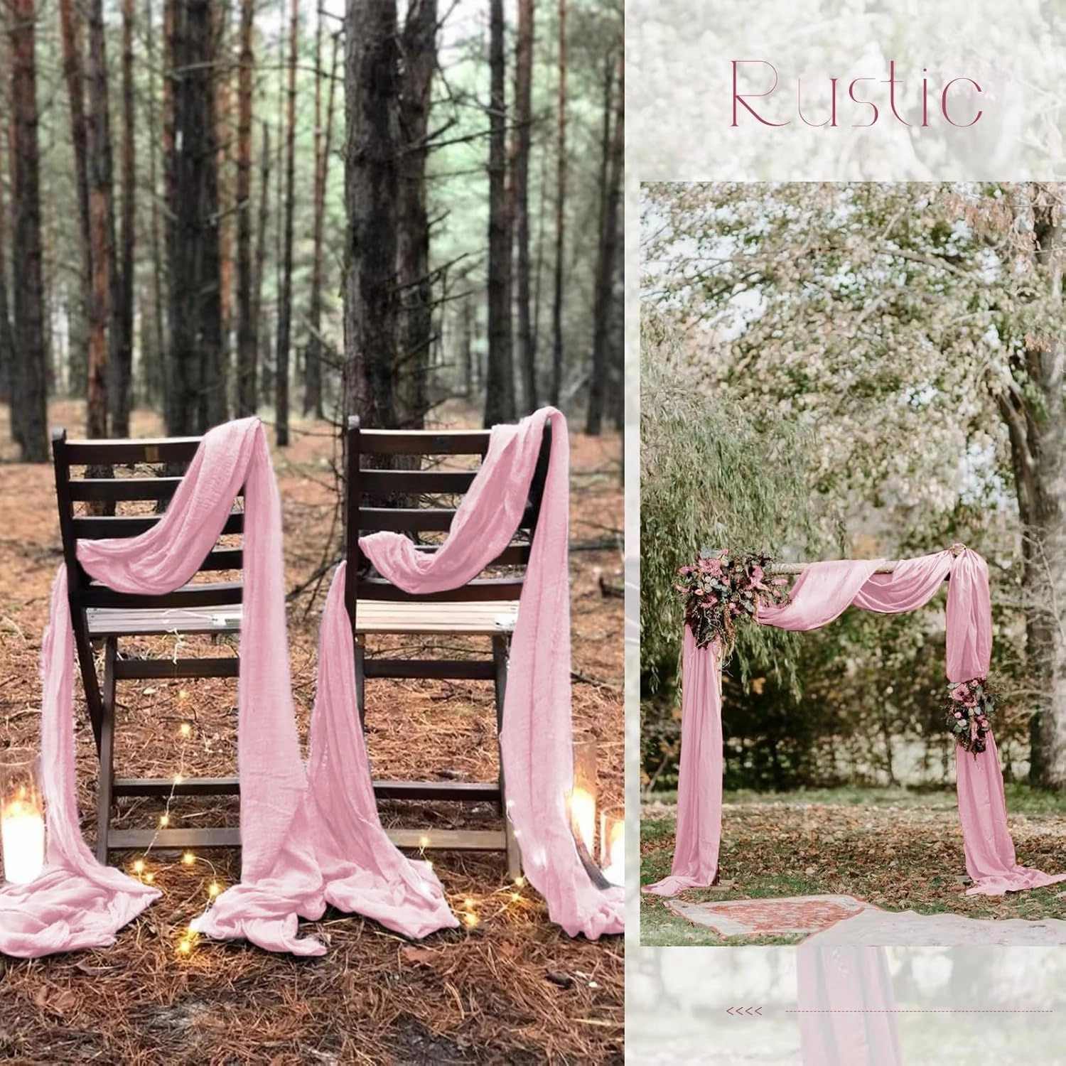 20 Pack Pink Table Runner 10Ft Cheesecloth Table Runner Boho Gauze Table Runner Long Cheese Cloth Table Runner Romantic Sheer Fabric Table Runners for Wedding Party Bridal Shower