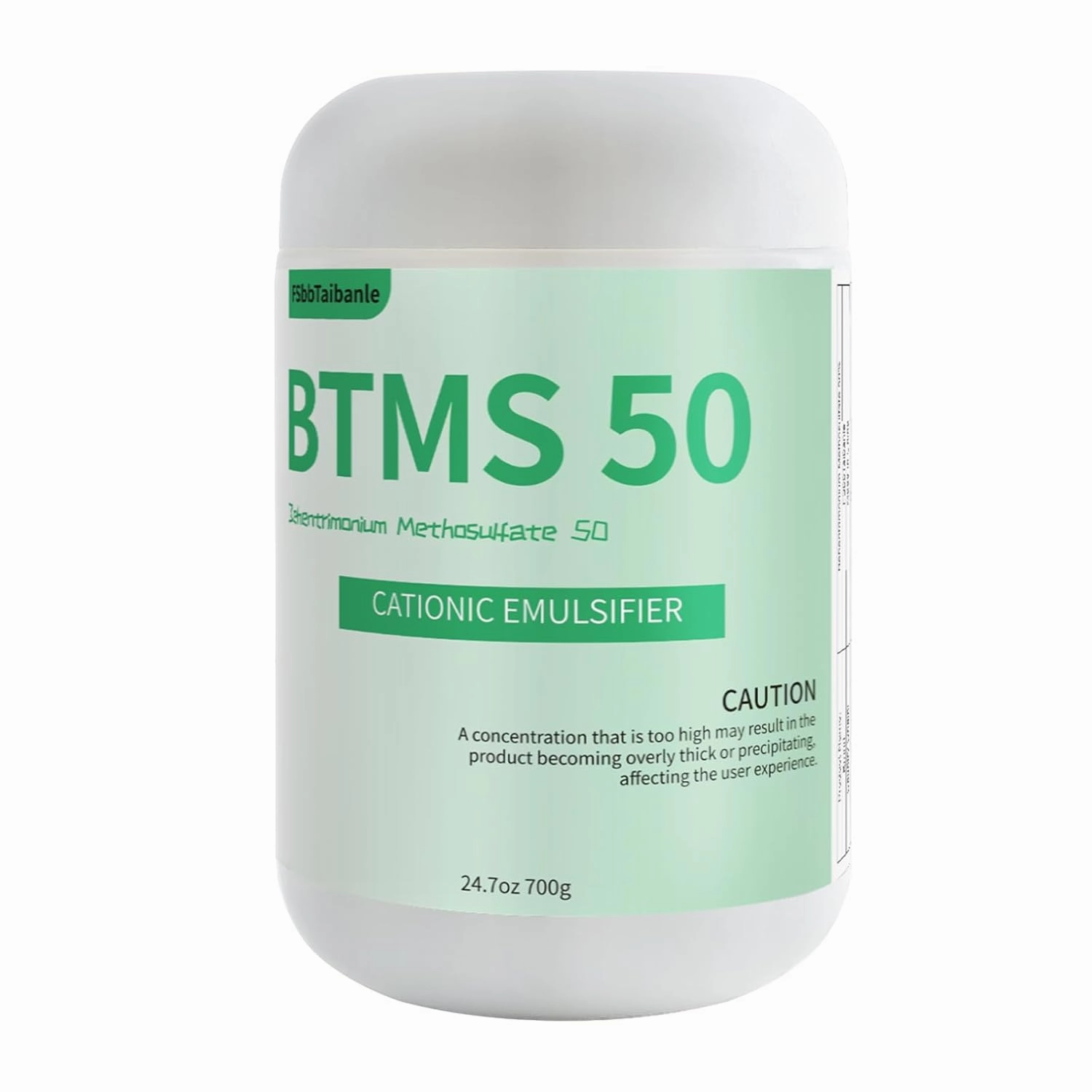 24.7 oz BTMS 50 Conditioning Emulsifier granules, 100% derived from plant-based，Ideal for Leave-in Conditioner, Lotions, Shampoos and More