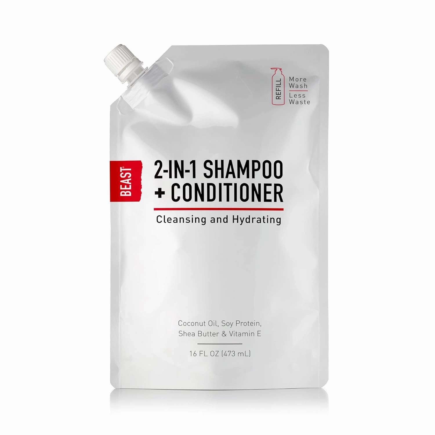 2 in 1 Moisturizing Shampoo and Conditioner for Cleansing and Hydrating with Coconut Oil, Shea Butter, & Vitamin E for Men and Women