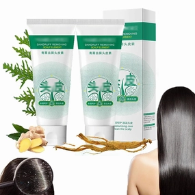 2Pcs Anti-Dandruff Artemisia Conditioner, Anti-Dandruff Shampoo Cleanses, Deep Cleaning Scalp Refreshing Control Oil, Oil Control Hair Care Serum for Women Men