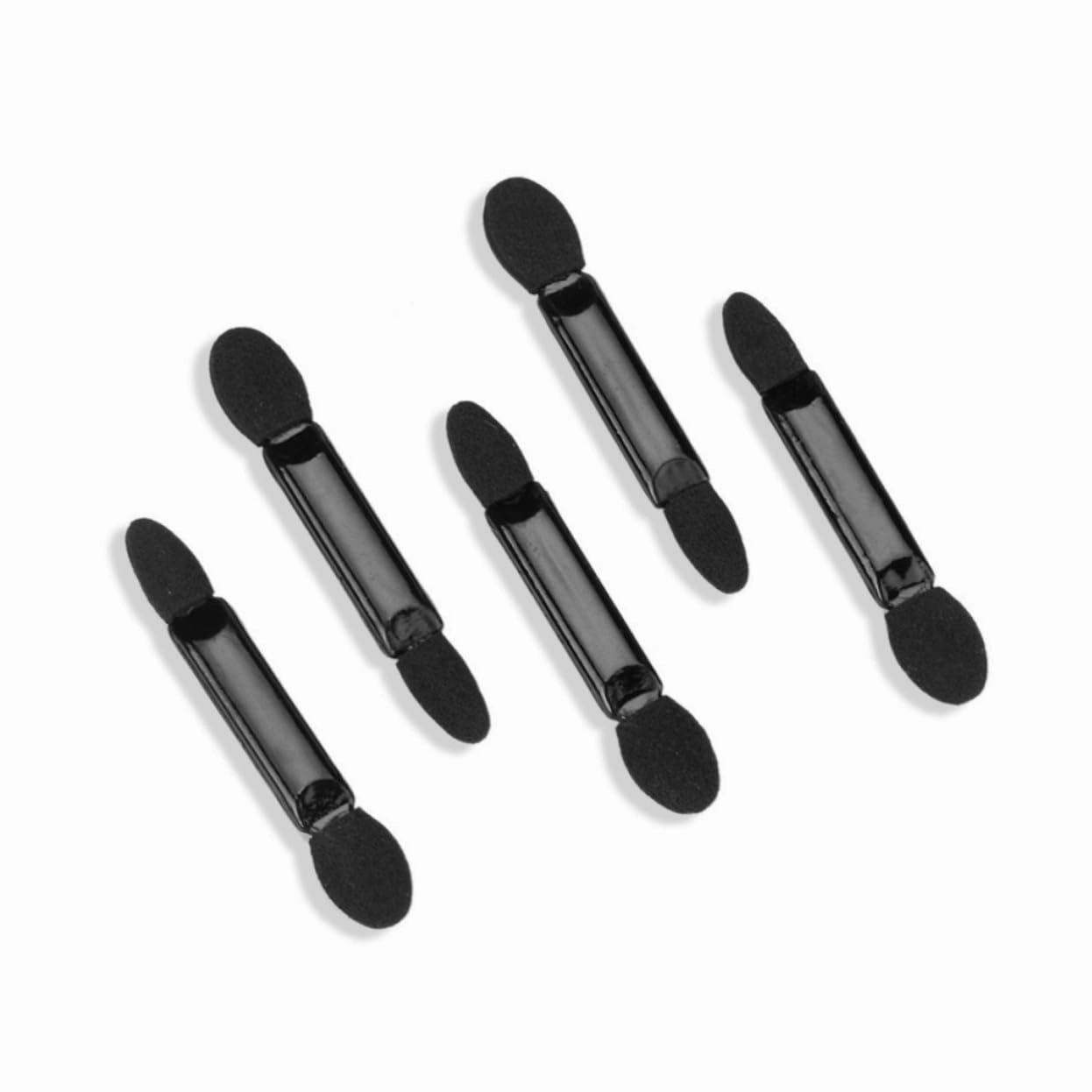 300pcs Black Double-ended Eyeshadow Brush Kit for Precision Makeup Application for Travel Parties Festivals and Daily Use Smooth Sponge Tips for Gentle Skin Touch