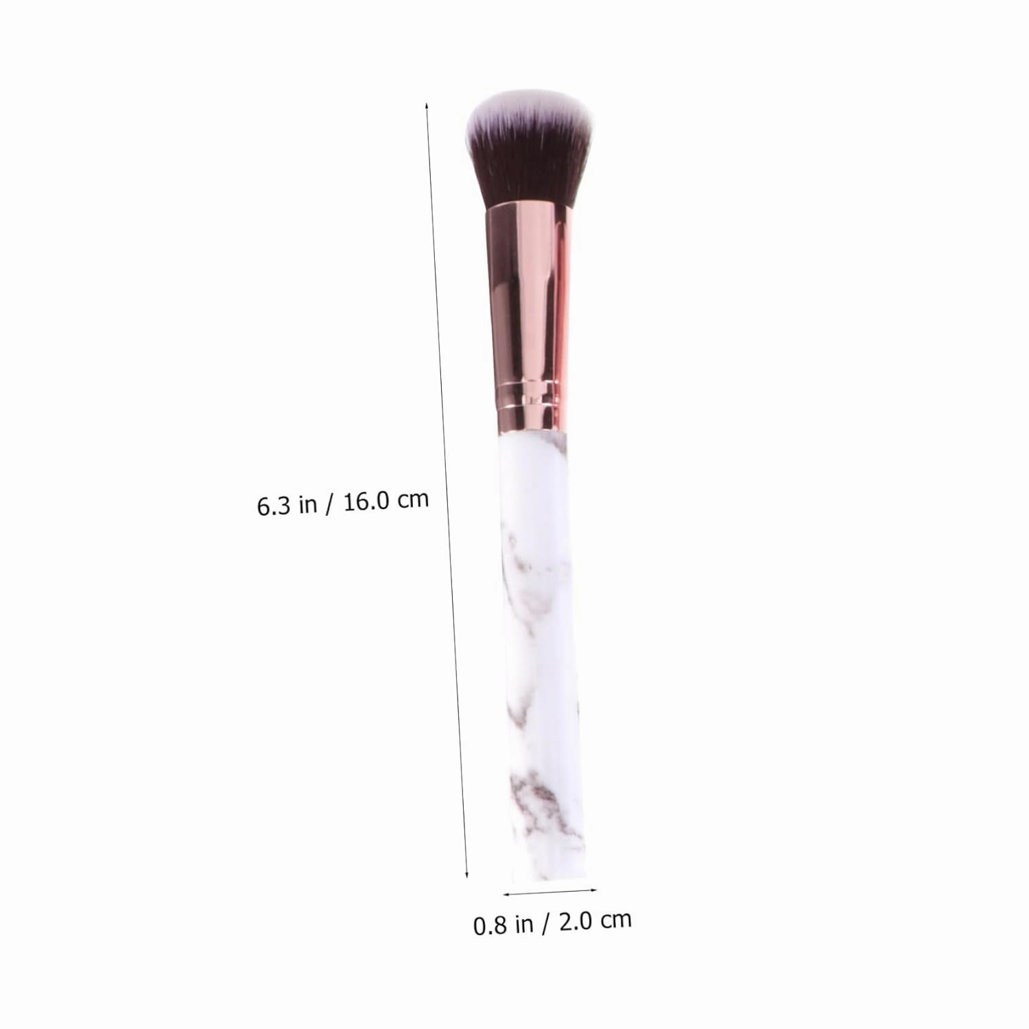 30pcs Marble Makeup Brush Set Professional Nylon Cosmetic Tools Plastic Handle for Powder Blush Eyeshadow and Foundation Application