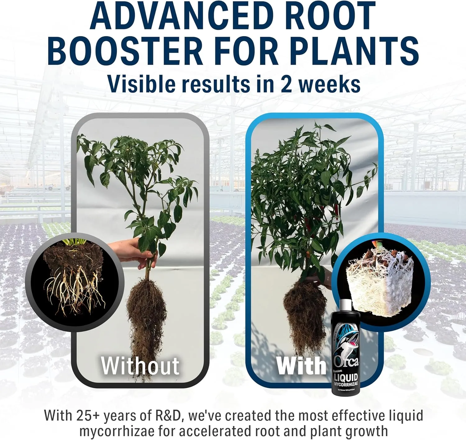 32 oz Orca Liquid Mycorrhizae for Plants - Mycorrhizal Fungi Root Stimulator and Booster - Enhance Plant Success with Microbes for Soil