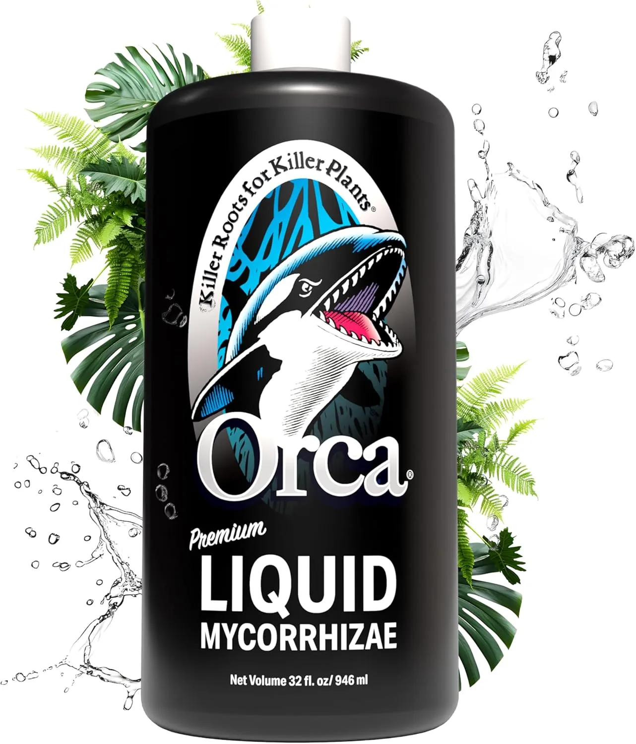 32 oz Orca Liquid Mycorrhizae for Plants - Mycorrhizal Fungi Root Stimulator and Booster - Enhance Plant Success with Microbes for Soil