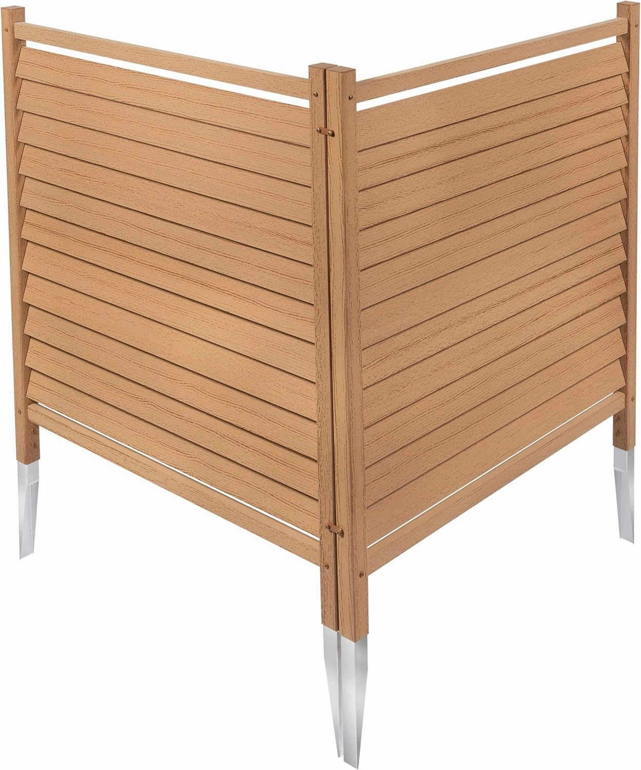 44in H x 36in W (2 Panels) No Dig Enclo Waverly Cedar Color Vinyl Privacy Screen, Outdoor Privacy Screen Panels, Trash Can Enclosure, Air Conditioner & Pool Equipment Enclosure, EC18011