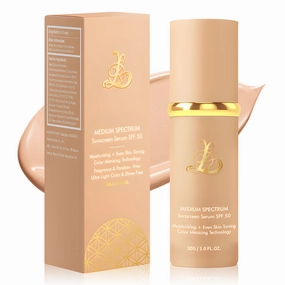 4 in 1 Liquid Foundation, Foundation 4 in 1 - Medium Spectrum, Long-Lasting ＆ Waterproof, Moisturizing ＆ Concealing