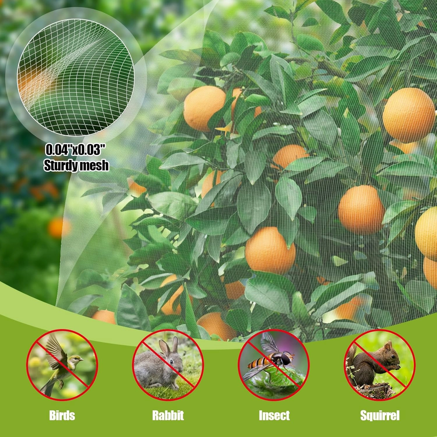 4PCS Bird Netting for Blueberry Bushes 4x5.9FT,Fruit Trees Mesh Bag with Drawstring Garden Insect Nettings Pest Barrier Netting Plant Row Cover White Mosquito Net for Fruit/Flower/Herb/Vegetables