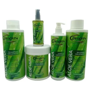 5 Step Aloe Vera Kit - Shampoo - Mask - Glitter Drop - Leave-In - Conditioner - restores - hydrates - nourishes - strengthens - stimulates - anti frizz - shines - softens