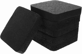 6pcs - Pads for Treadmill Noise Reduction Cushioned Mat for Home Fitness Equipment Non- Design Thick Shock Absorbing Floor Protector for Washing Machines and Air Conditioners