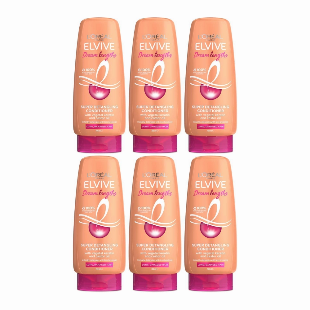6x LOreal Elvive Dream Lengths Super Detangling Conditioner 700ml