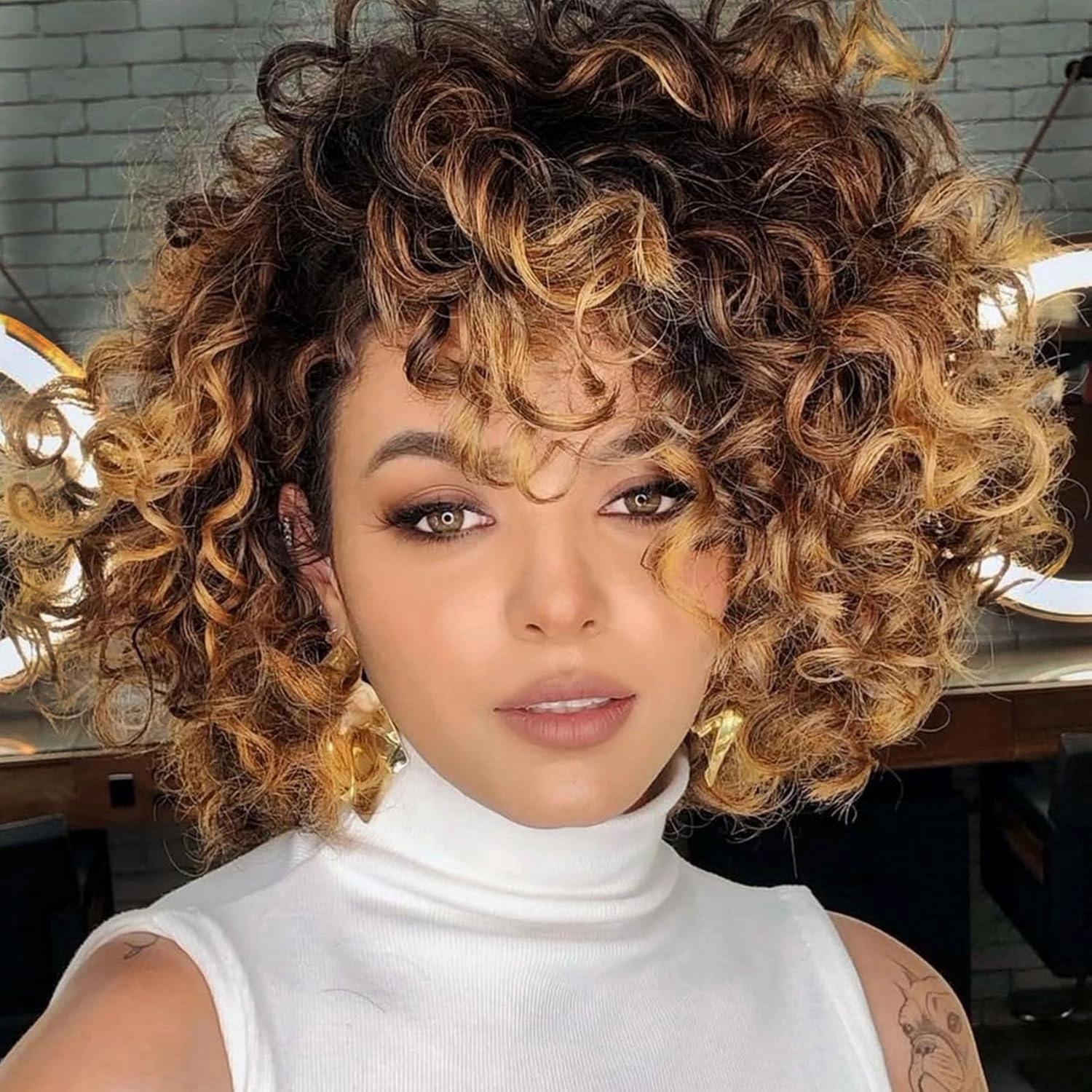 7 Packs Gogo Curl Crochet Hair for Women 10 Inch Pre-Twisted Curly Crochet Hair Pre Looped Deep Ocean Water Wave Beach Curl Crochet Braids Synthetic Braiding Hair Extensions (10 Inch, 1B/30/27)