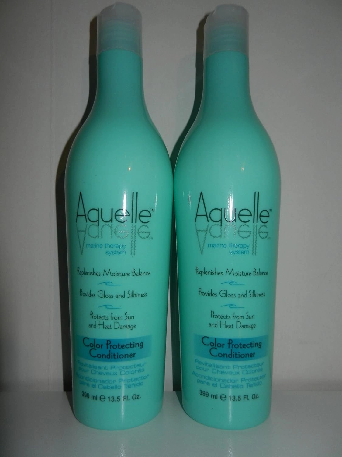 (2) Aquelle Marine Therapy System Color Protecting Conditioner 13.5 Oz / 27 Ounces Total
