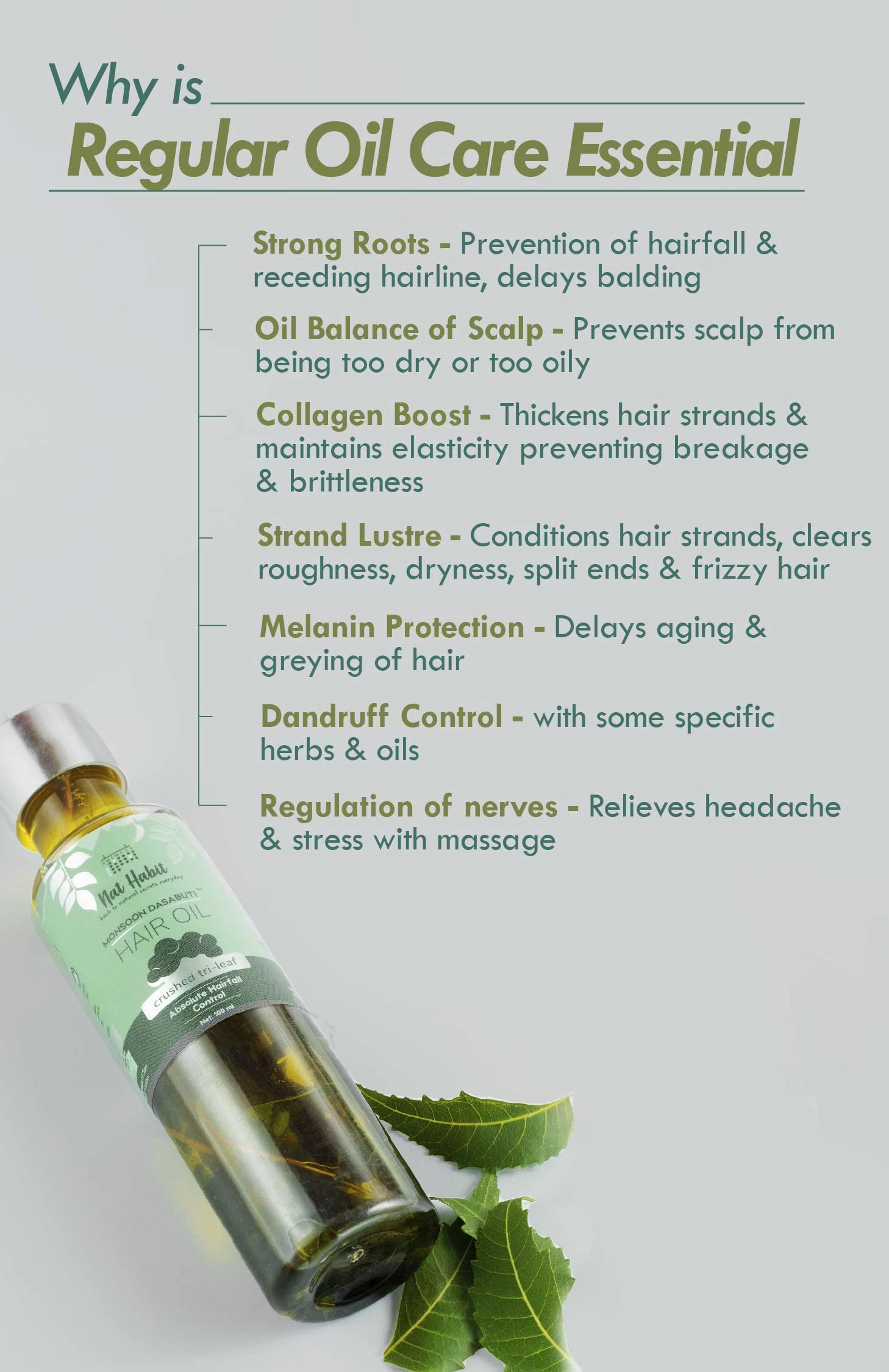 <strong>Crushed Tri-Leaf Rosemary Monsoon Hair Oil</strong> <br><i>Absolute Hairfall Control</i>