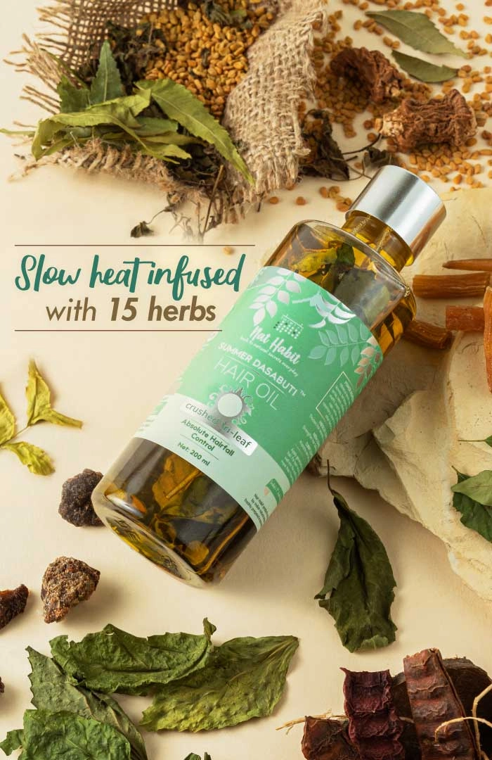 <strong>Crushed Tri-Leaf Rosemary Summer Hair Oil</strong> <br><i>Absolute Hairfall Control</i>