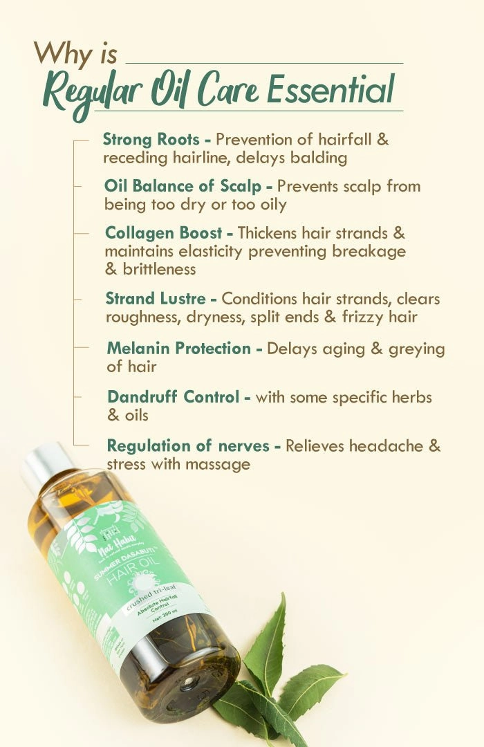 <strong>Crushed Tri-Leaf Rosemary Summer Hair Oil</strong> <br><i>Absolute Hairfall Control</i>