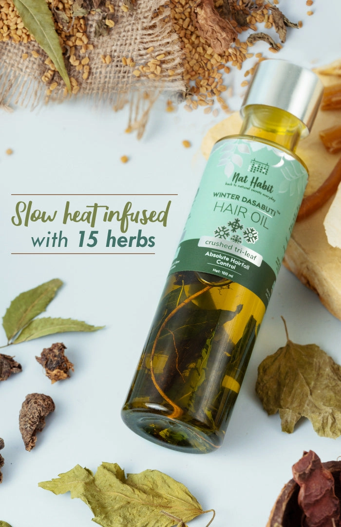 <strong>Crushed Tri-Leaf Rosemary Winter Hair Oil</strong> <br><i>Absolute Hairfall Control</i>