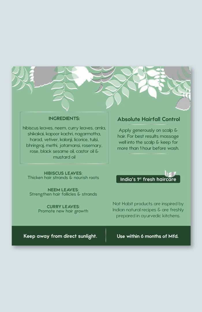 <strong>Crushed Tri-Leaf Rosemary Winter Hair Oil</strong> <br><i>Absolute Hairfall Control</i>