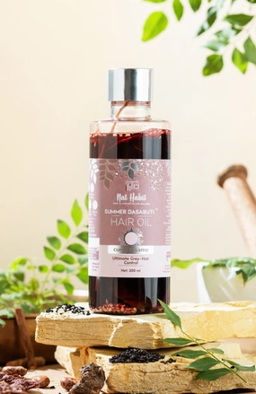<strong>Curry Sesame Summer Hair Oil</strong> <br><i>Grey-Hair Control</i>
