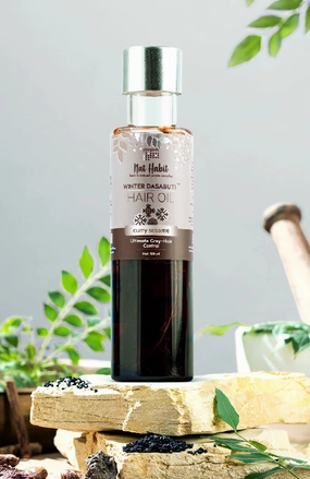 <strong>Curry Sesame Winter Hair Oil</strong> <br><i>Grey-Hair Control</i>