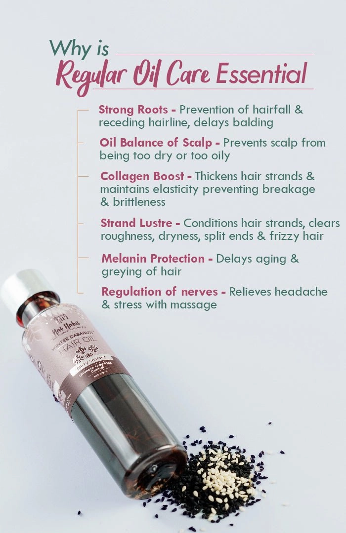 <strong>Curry Sesame Winter Hair Oil</strong> <br><i>Grey-Hair Control</i>