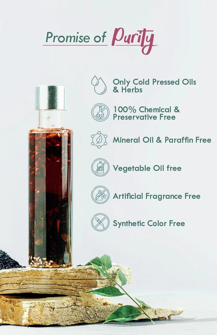 <strong>Curry Sesame Winter Hair Oil</strong> <br><i>Grey-Hair Control</i>