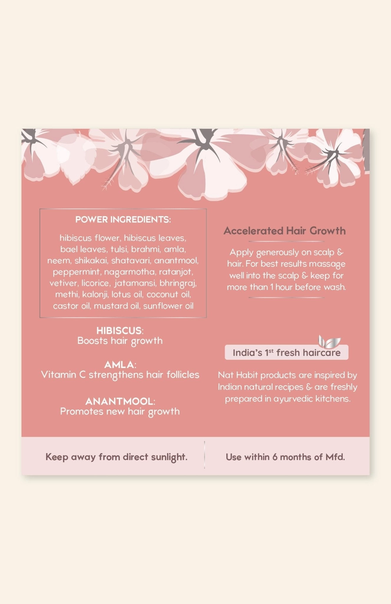 <strong>Hibiscus Amla Summer Hair Oil</strong> <br><i>Accelerated Hair Growth</i>