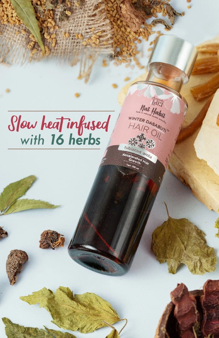 <strong>Hibiscus Amla Winter Hair Oil</strong> <br><i>Accelerated Hair Growth</i>