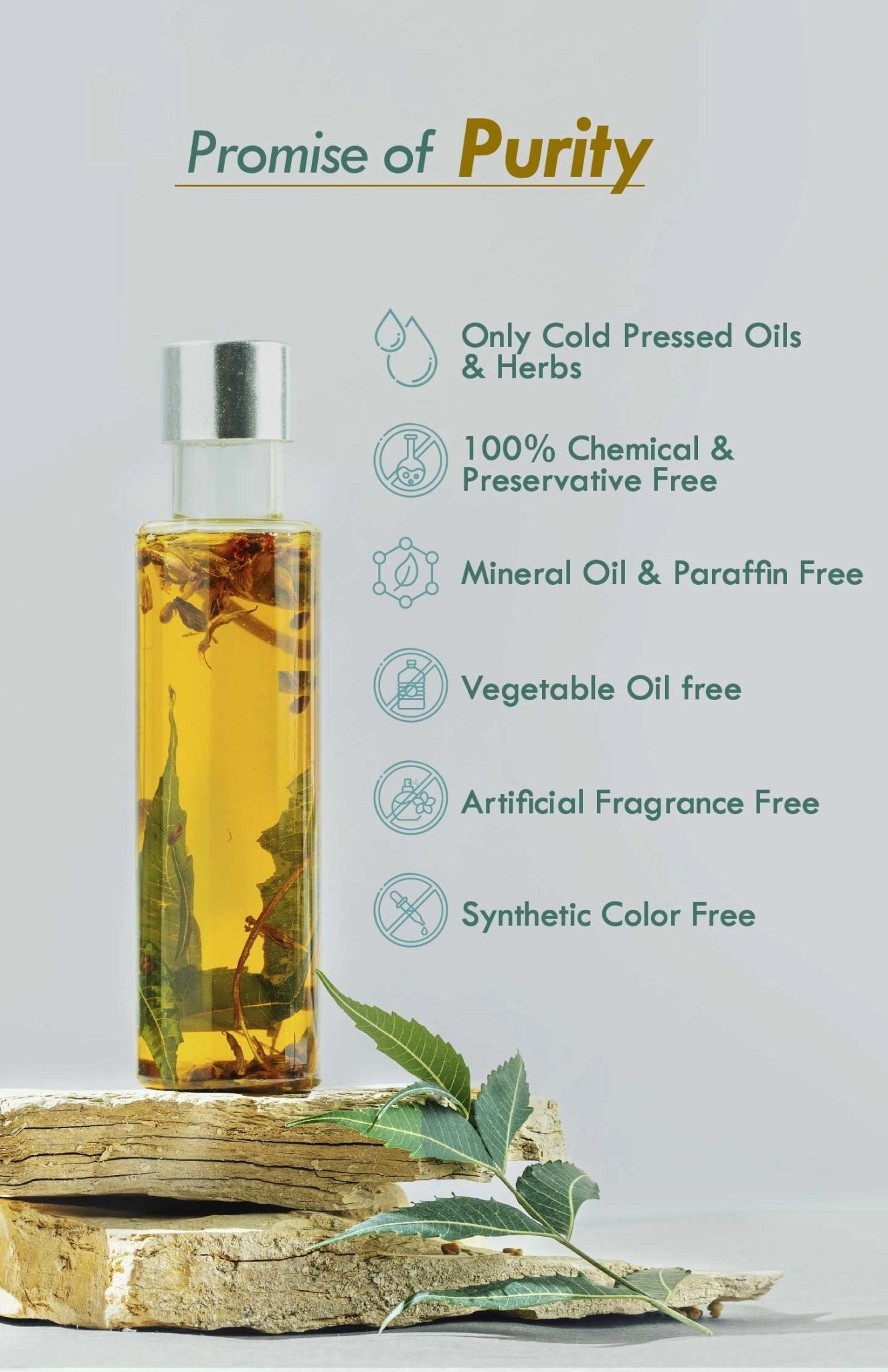 <strong>Neem Bhringraj Monsoon Hair Oil</strong> <br><i>Anti-Dandruff Blend</i>