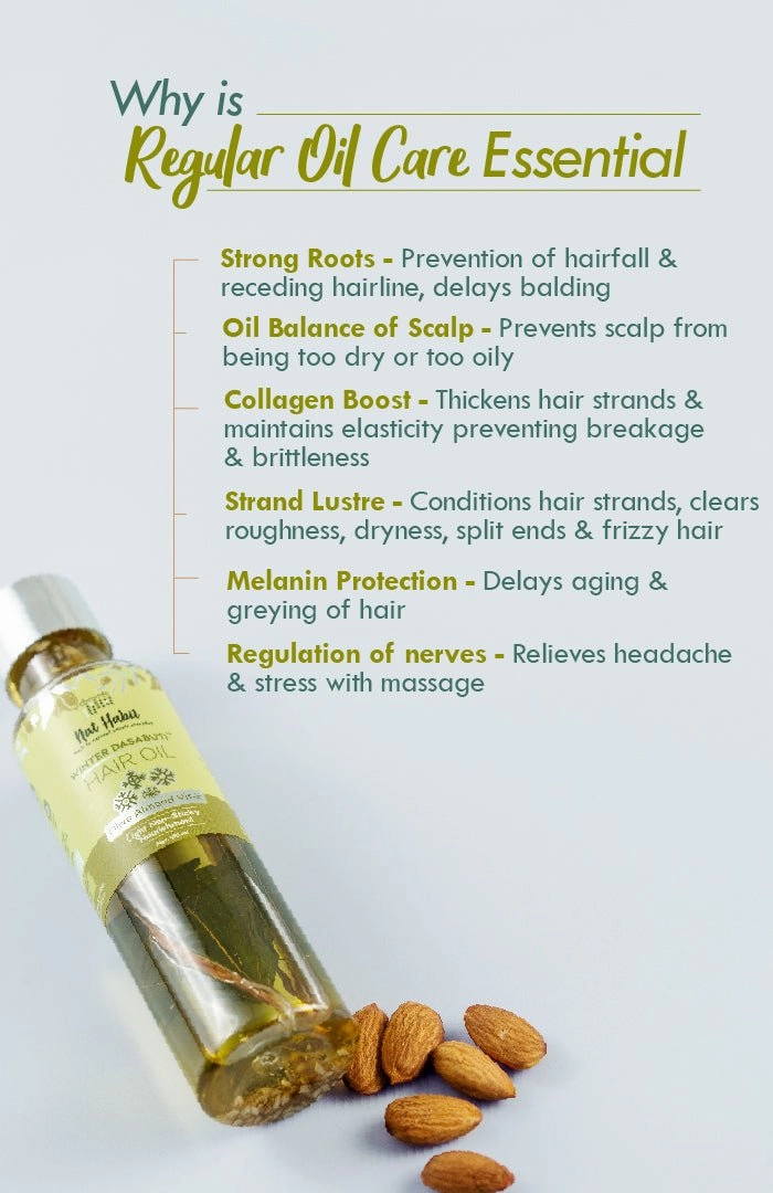 <strong>Olive Almond Vit-E Winter Hair Oil</strong> <br><i>Light Non-Sticky Nourishment</i>