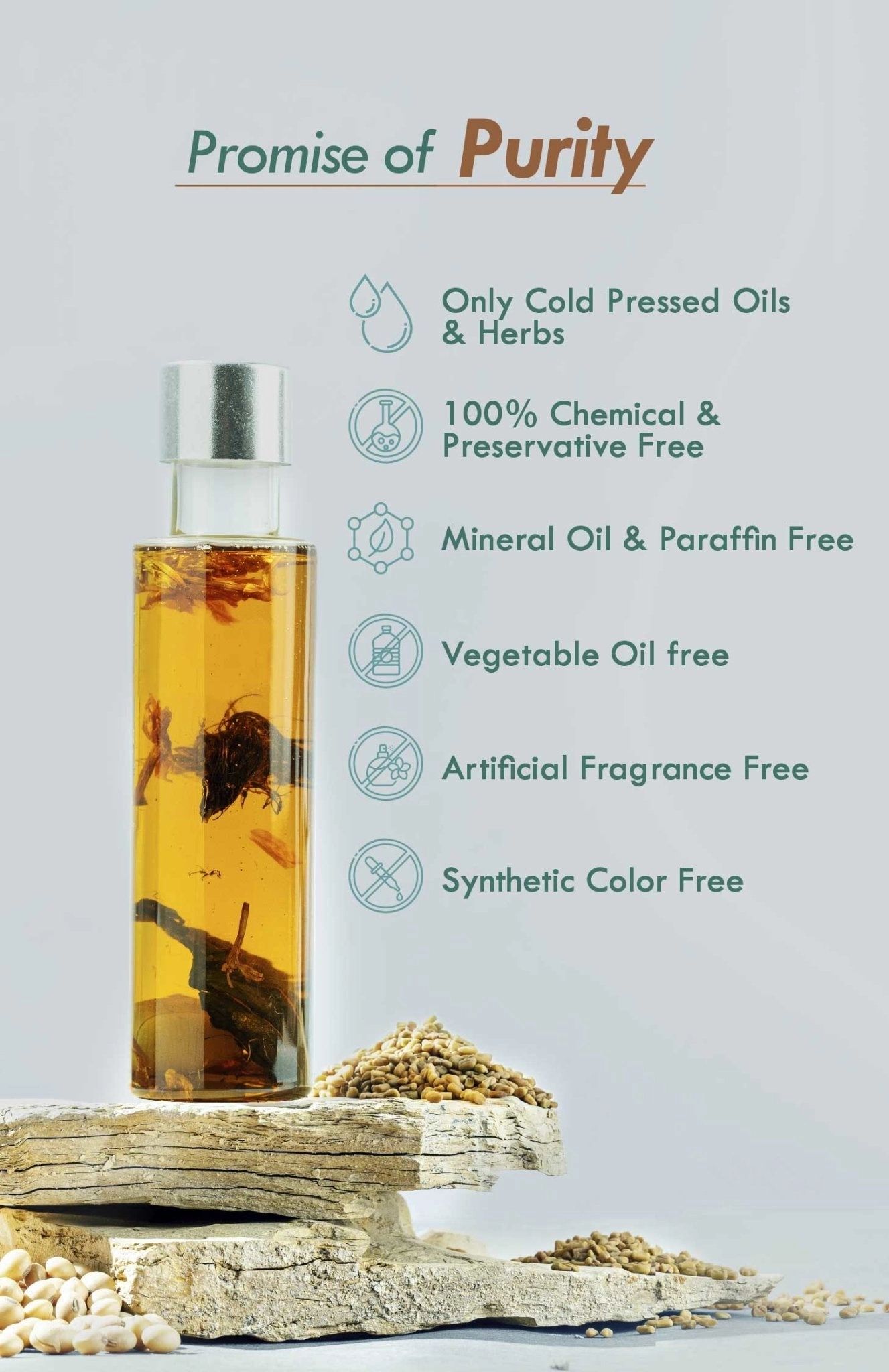 <strong>Soybean Methi Monsoon Hair Oil</strong> <br><i>Rough Dry Damage Repair</i>