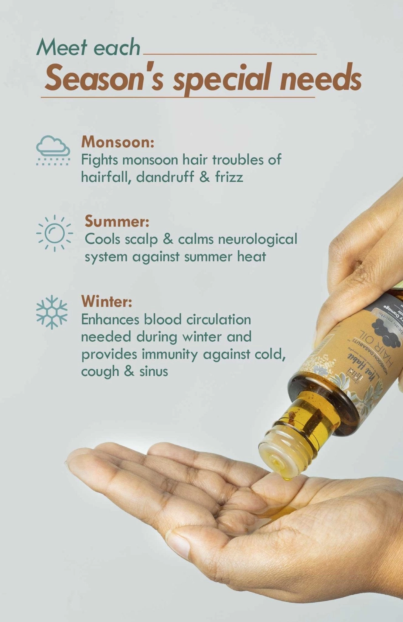 <strong>Soybean Methi Monsoon Hair Oil</strong> <br><i>Rough Dry Damage Repair</i>