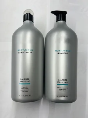 A-HOOT Moisture Shampoo and Conditioner 33.8oz DUO | Boost Hydration | Improve Manageability and Shine | Nourish Dry Hair | Color Safe | Efforless Detangling | Normal to Dry Hair
