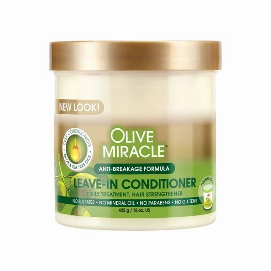 A'fricans Olive Oil Leave-In Conditioner, Hair Strengthening Treatment, Daily Moisturizing, 15 oz, 1 pack