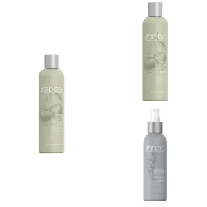 ABBA - All-in-One Leave-In Travel Spray & Pure Gentle Shampoo & Conditioner Duo - Cherry Bark & Aloe, 8 fl oz Each
