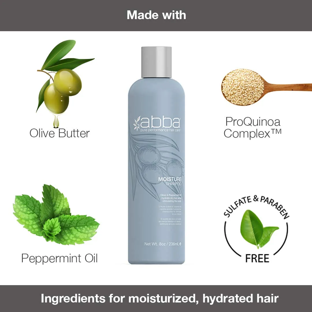 ABBA - Pure Essentials Value Trio – Shampoo, Conditioner & Bonus All-In-One Leave-In Spray