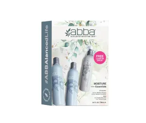 ABBA - Pure Essentials Value Trio – Shampoo, Conditioner & Bonus All-In-One Leave-In Spray