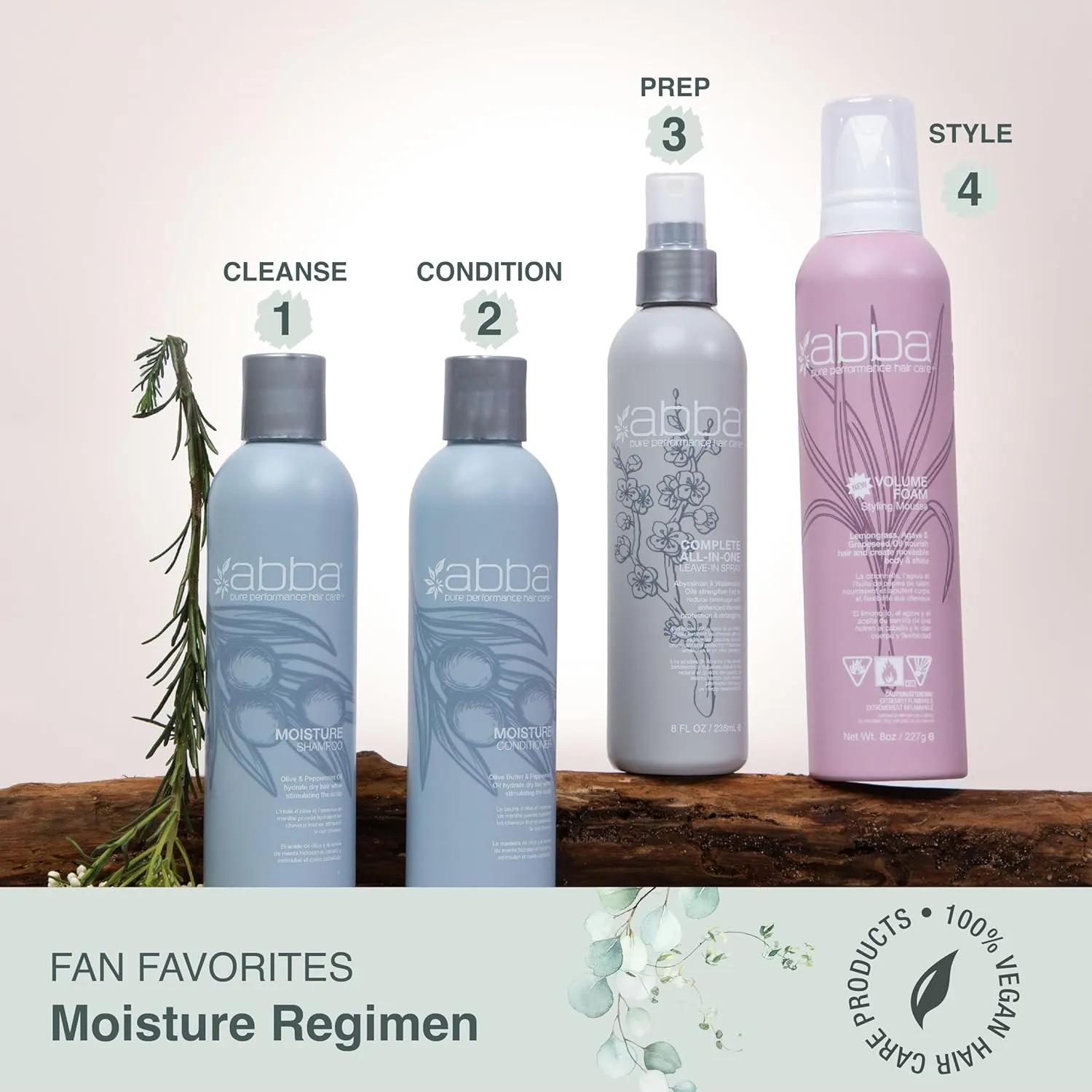 ABBA - Pure Moisture Conditioner - Olive Butter & Peppermint Oil