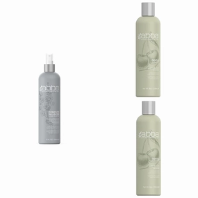 ABBA - All-in-One Leave-In Spray & Pure Gentle Shampoo & Conditioner Duo - Cherry Bark & Aloe, 8 fl oz Each