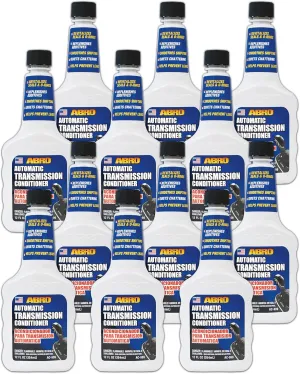 ABRO Automatic Transmission Conditioner, 12 fl oz., Quiets Chattering, Fortifies and Replenishes Automatic Transmission Fluid, Helps Prevent Leaks for Automotive (Pack of 12)