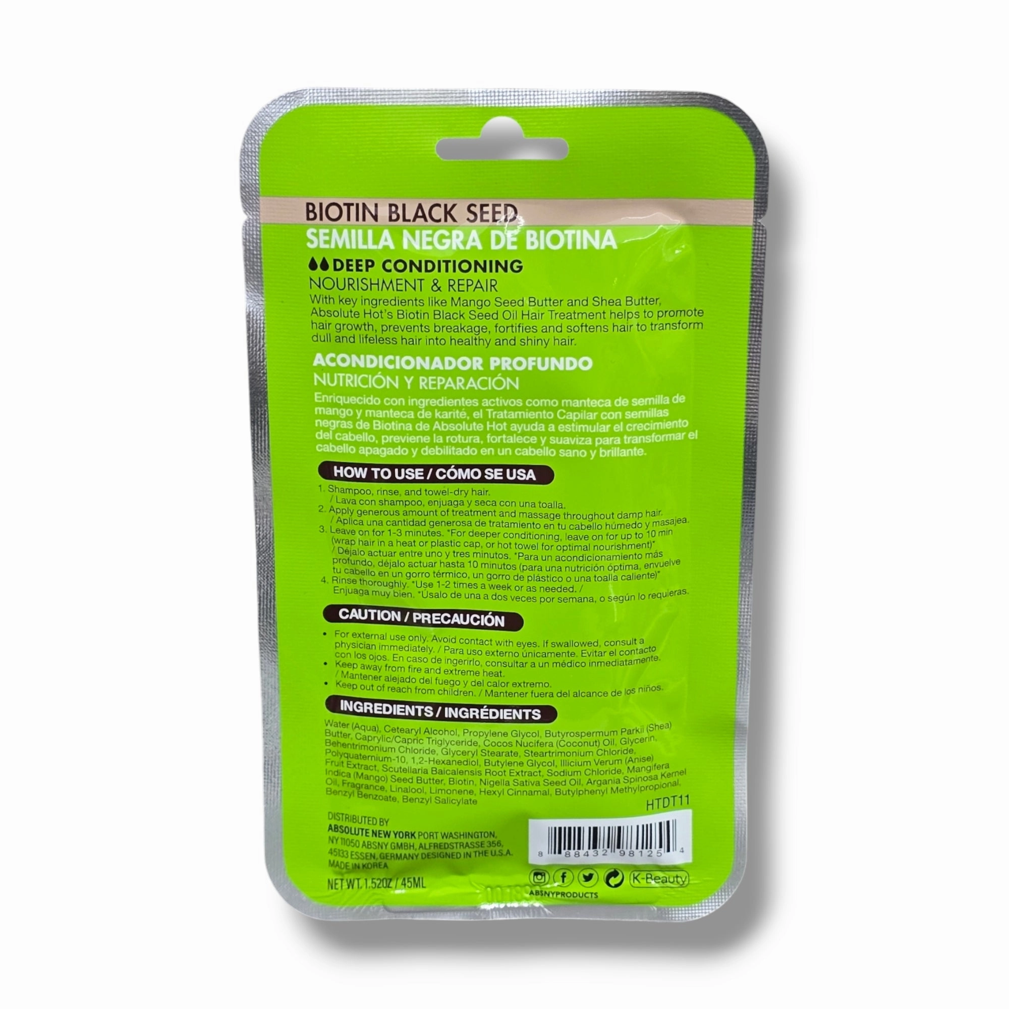 Absolute Hot Biotin Black Seed Deep Conditioning Treatment