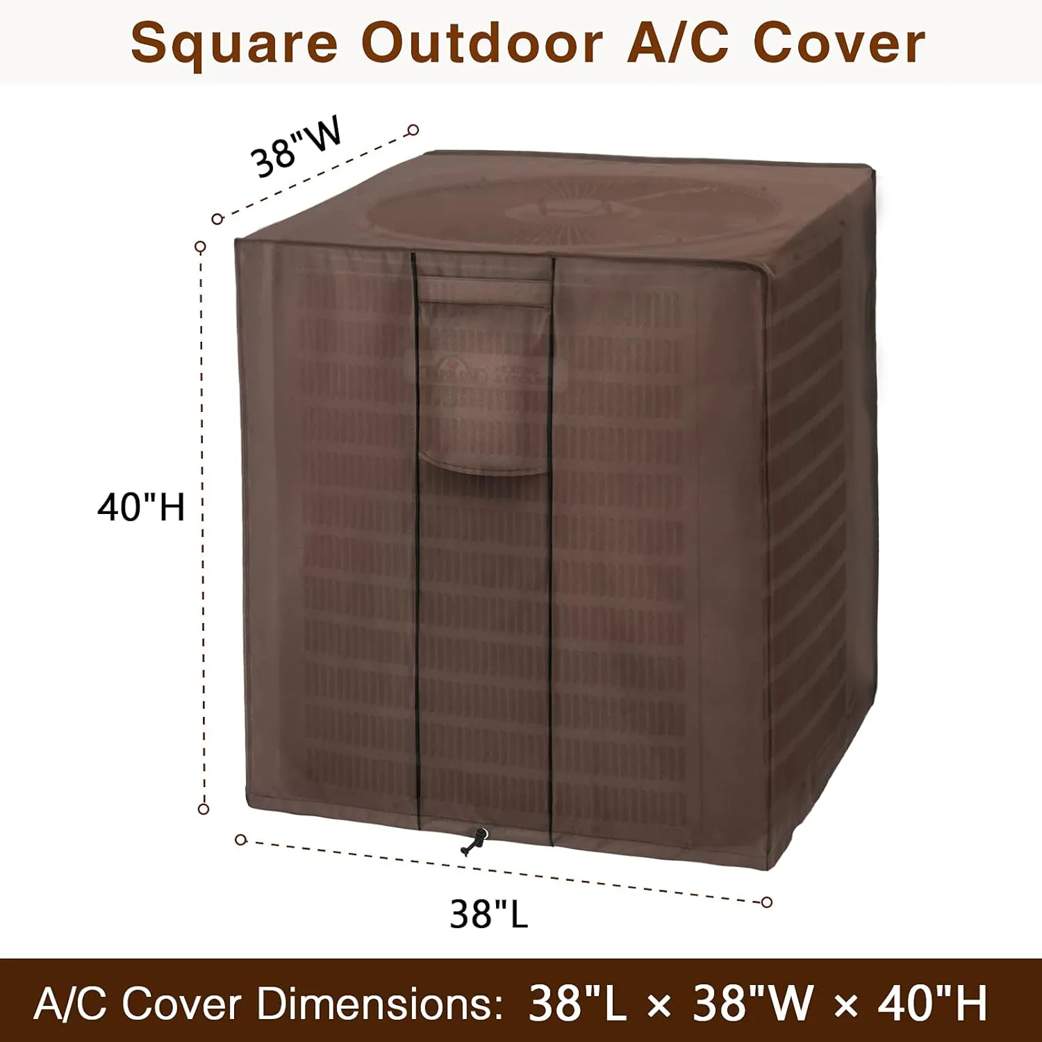 AC Covers for Outside Unit Air Conditioner Covers for Outdoor Winter Fits up to 38 x 38 x 40 inches