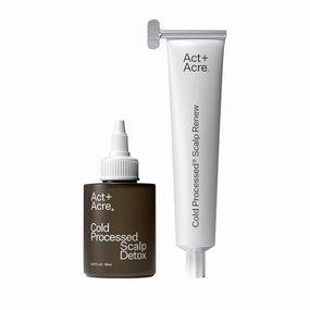 Act Acre Cold Processed Vitamin E Scalp Detox Oil and BHA Salicylic Acid Exfoliator - For Dandruff and Dry Itchy Scalp - Hair Growth Treatment for Thinning Hair - Exfoliating Mask for Itch