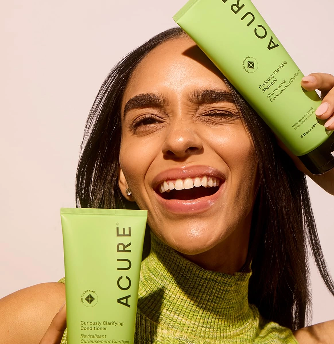 Acure Curiously Clarifying Conditioner & Argan Gently Cleanses, Removes Buildup, Boost Shine & Replenishes Moisture Lemongrass 8 Fl Oz