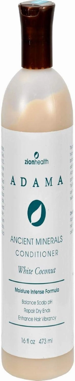 Adama Ancient Mineral White Coconut Conditioner Zion Health 16 oz Liquid