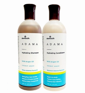 Adama Minerals Shampoo and Conditioner Set 16 oz (Hydrating Coconut Jasmine)