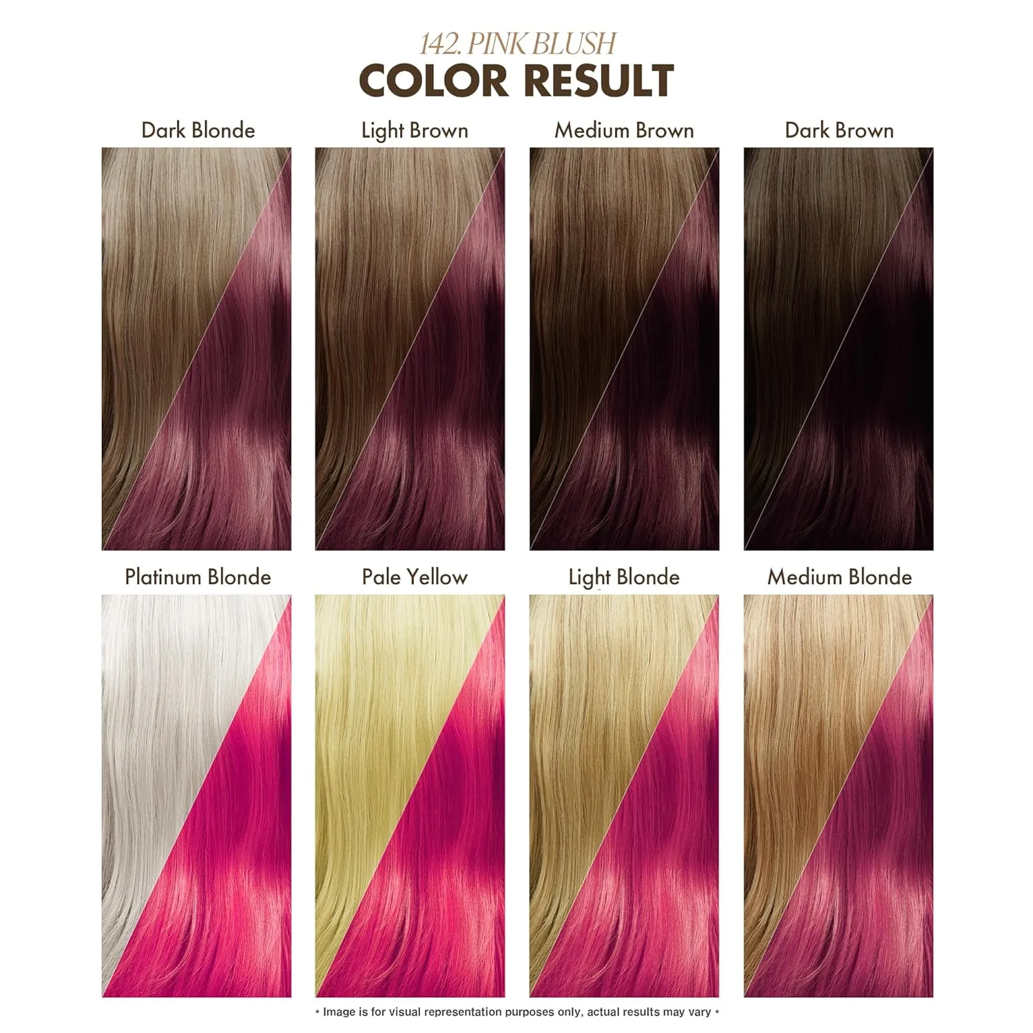 Adore Semi Permanent Hair Color - Vegan and Cruelty-Free Pink Hair Dye - 4 Fl Oz - 142 Pink Blush (Pack of 2)